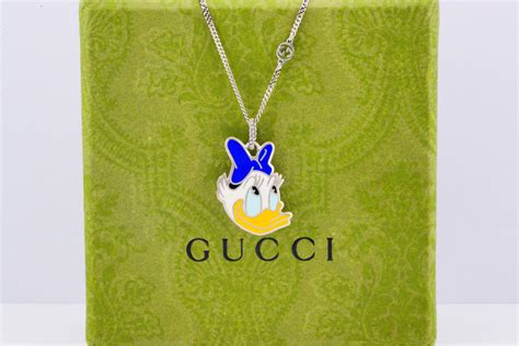 gucci daisy duck necklace|Gucci x Disney Daisy Duck necklace.